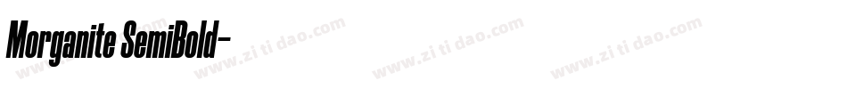 Morganite SemiBold字体转换